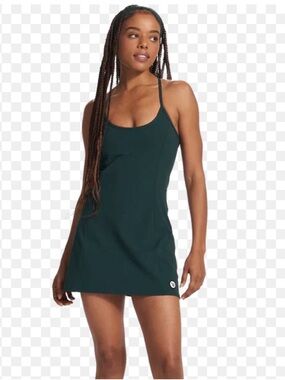 green emerald velvet dress Vuori Womens Dress Volley main image 1